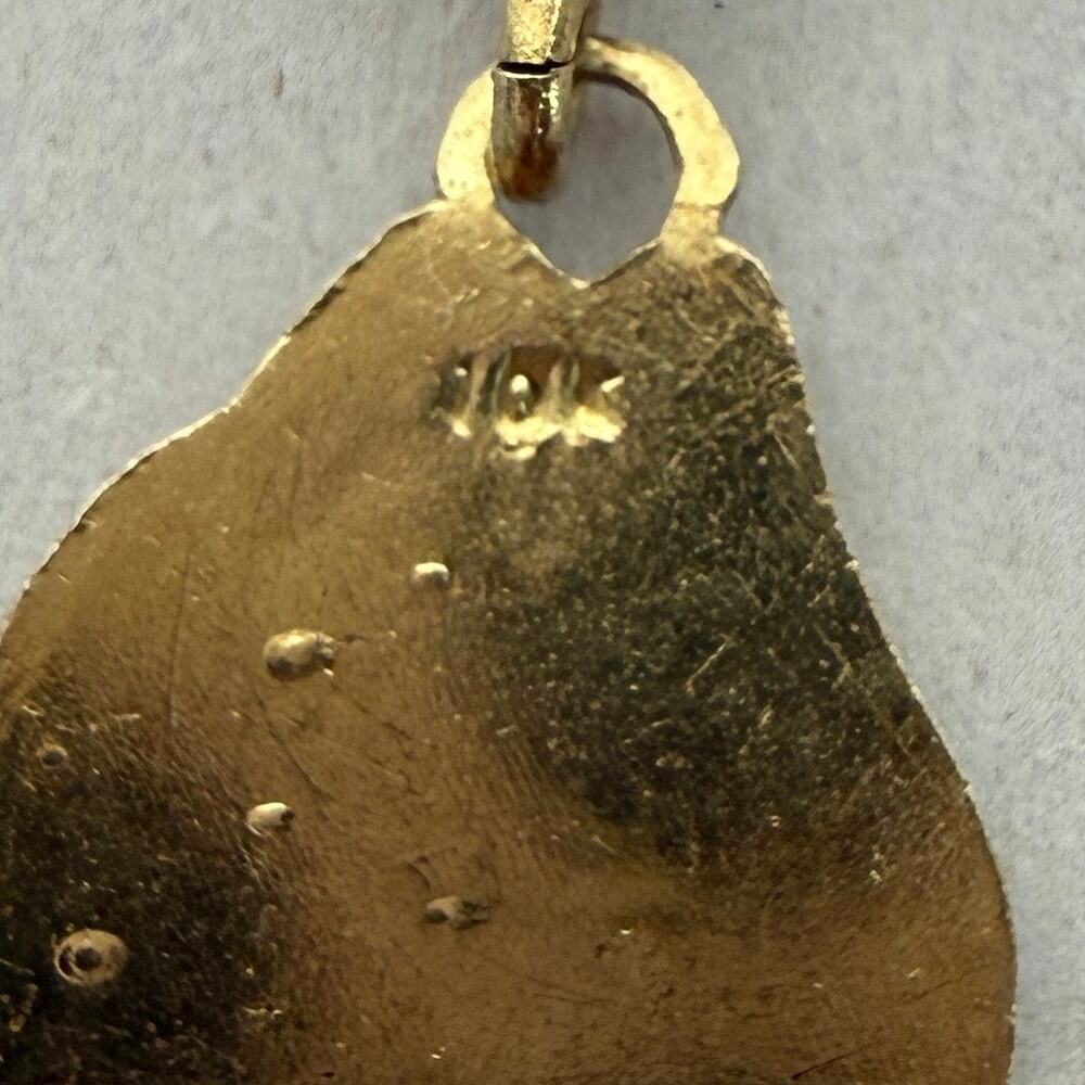 10K Gold Goofy Character Charm Pendant Vintage Cartoon Dog 2” - Picture 3 of 8